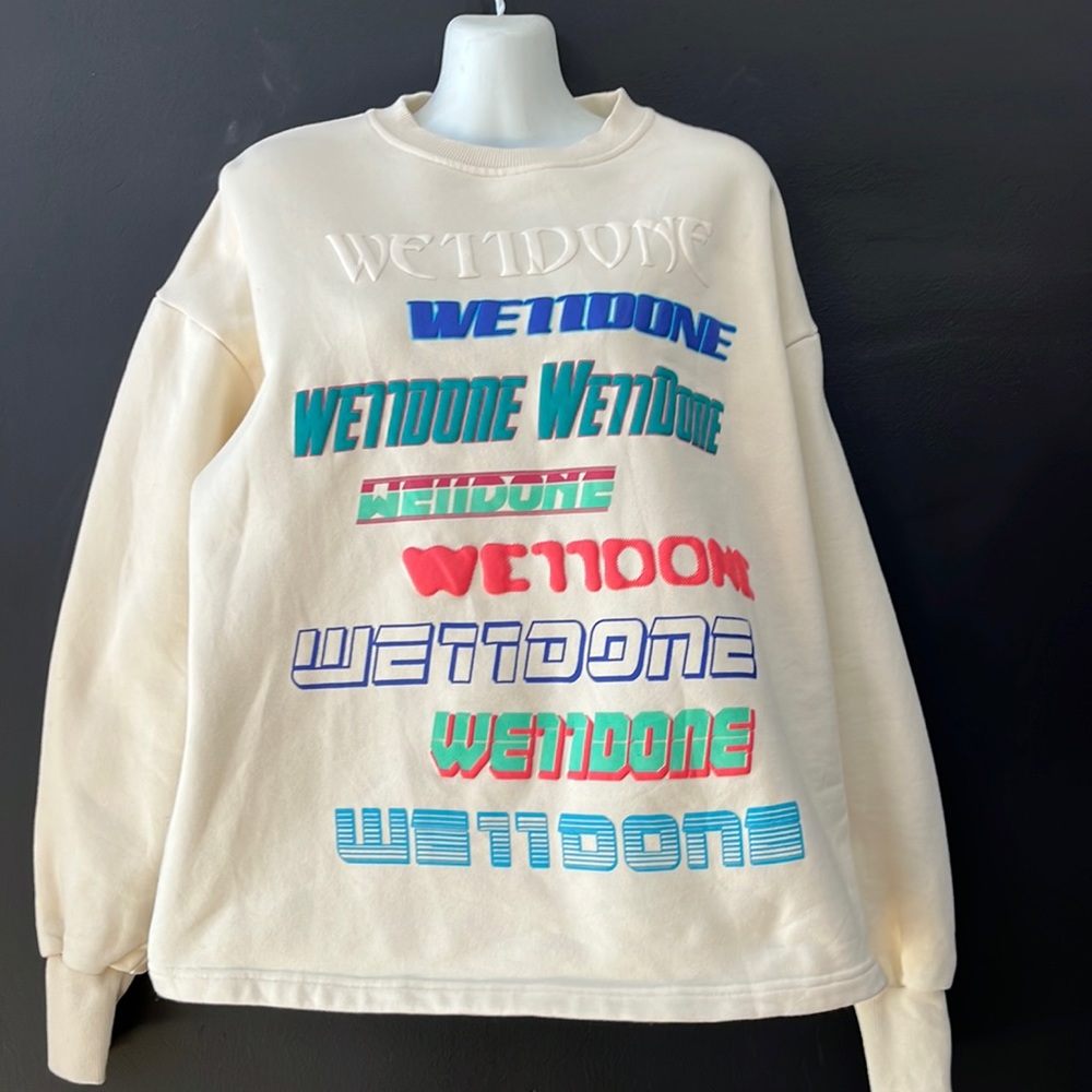 We11done (Well Done) Designer Sweatshirt (Rare)